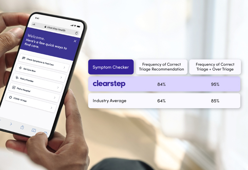 Clearstep digital triage software welcome